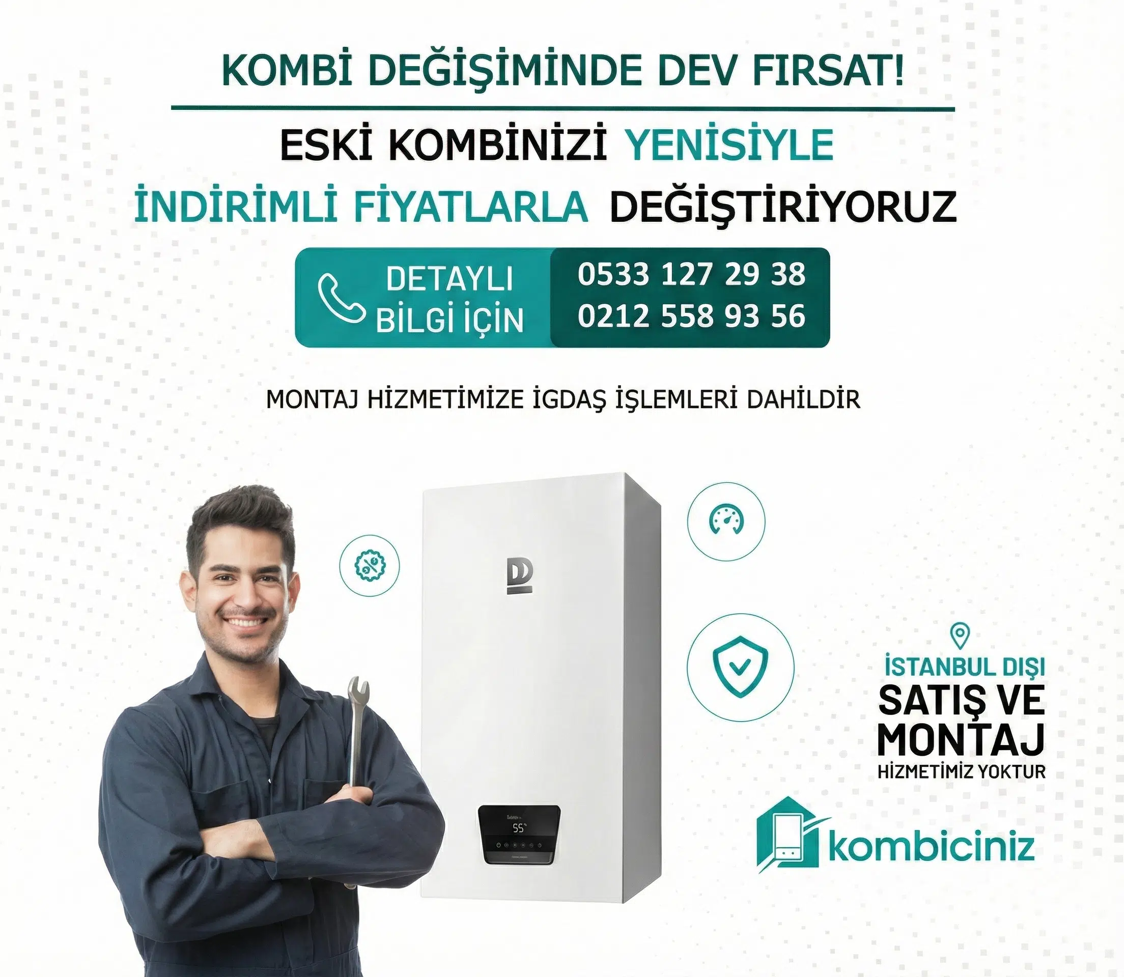 Kombi Değişim Kampanyası Mobil Afişi