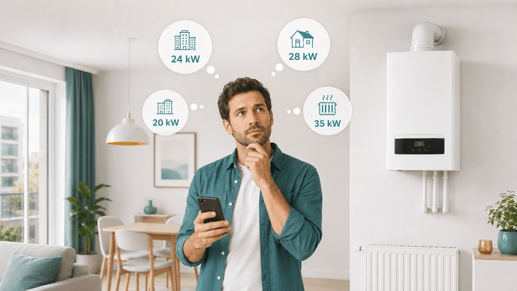 Daireye Göre Kaç kW Kombi Almalı? Petek ve Yerden Isıtma Hesabı 1 Daireye göre kW hesaplama ve yerden ısıtma etkisi